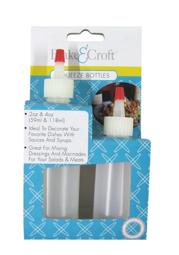 2pc Dressing Condiment Sauce Squeeze Bottle Set Plastic Squirt Dispenser BBQ Picnic Party Supply