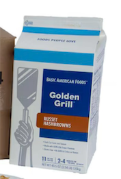 Basic American Foods Golden Grill Russet Hashbrowns 40.5 oz.
