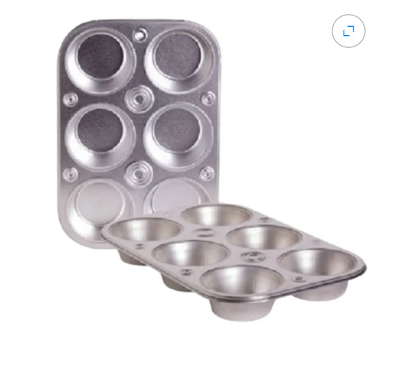 Cooking Concepts Toaster Oven 6-cup Size Metal Muffin / Cupcake Pan,